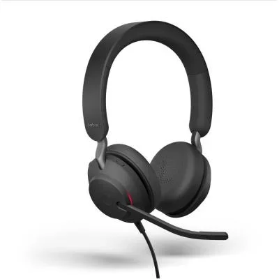 Casque USB-C filaire Jabra Evolve2 40 MS Stéréo – Noir