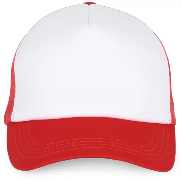 Casquette Trucker KP111 a 5 panneaux White/Red
