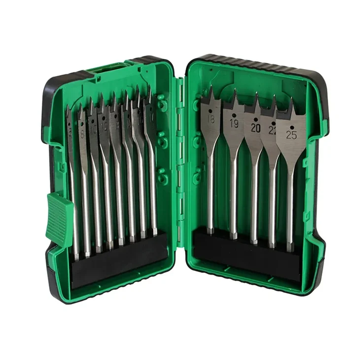 Cassette – Lot de 13 – forets à bois plat (6/8/10/12/13/14/16/17/18/19/20/22/25 mm) – HIKOKI – 781795