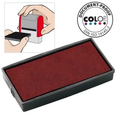Cassette d’encre pré-encrée Colop E/30 pour timbre automatique Printer 30 – rouge – paquet 2 unités