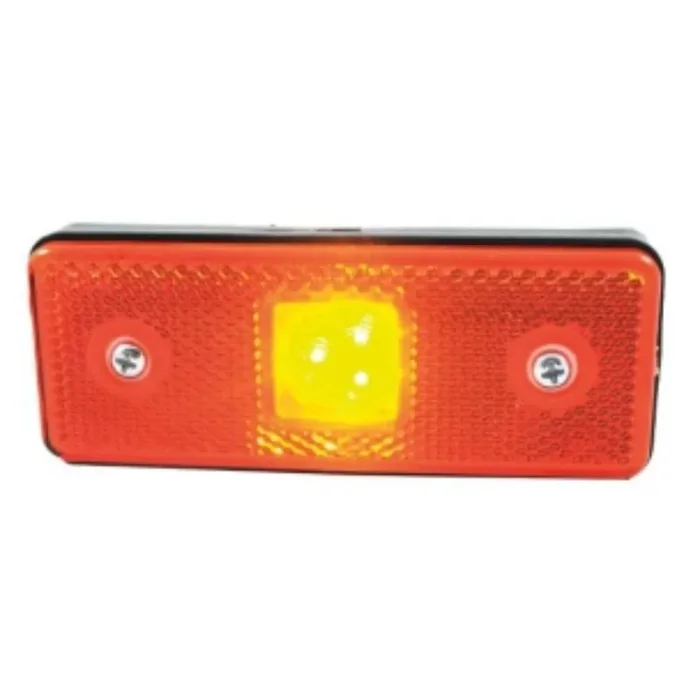 CATADIOPTRE RECTANGULAIRE ORANGE 110X41 A LED SOUS COQUE – SODIFLASH – 19038