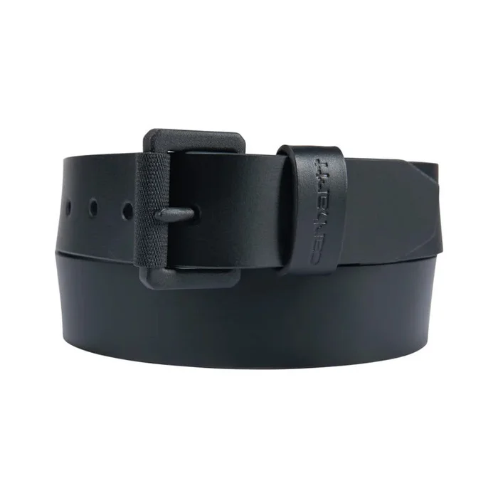 Ceinture à boucle à rouleau en cuir bride T.42 Noir 002 – CARHARTT – A0005562