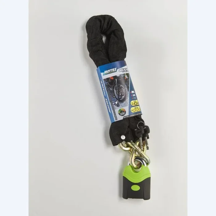 Chaîne antivol gainée avec cadenas – MOTTEZ – A116Q