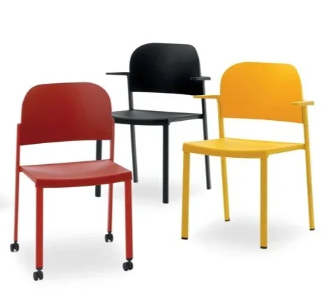 Chaise MINDY- 4 Pieds sur roulettes