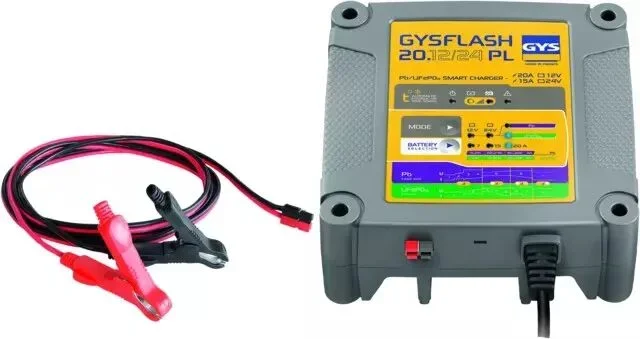 Chargeur de batterie gysflash 20.12/24 pl gys