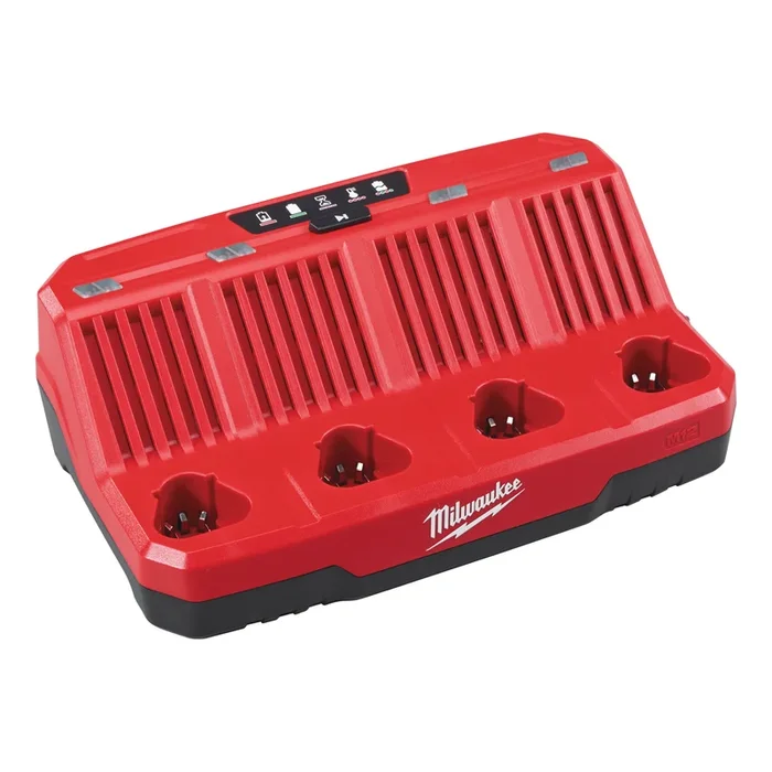 Chargeur M12, charge jusqu’à 4 batteries 12V successivement MILWAUKEE M12 C4 – 4932430554