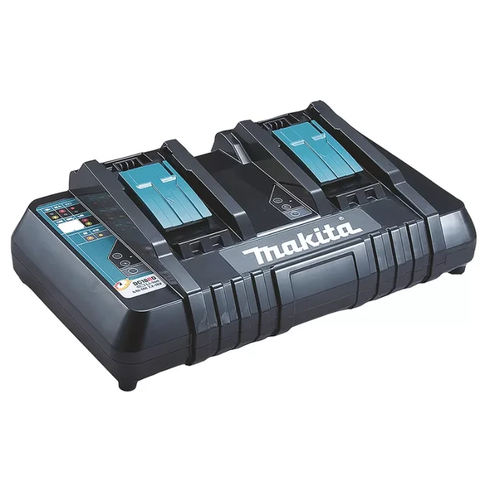 Chargeur Makita rapide 2 batteries Makstar Li-Ion 14,4 a 18 Volts DC18RD