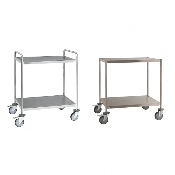 Chariot inox soud? C3 avec 2 tablettes – KONGAMEK