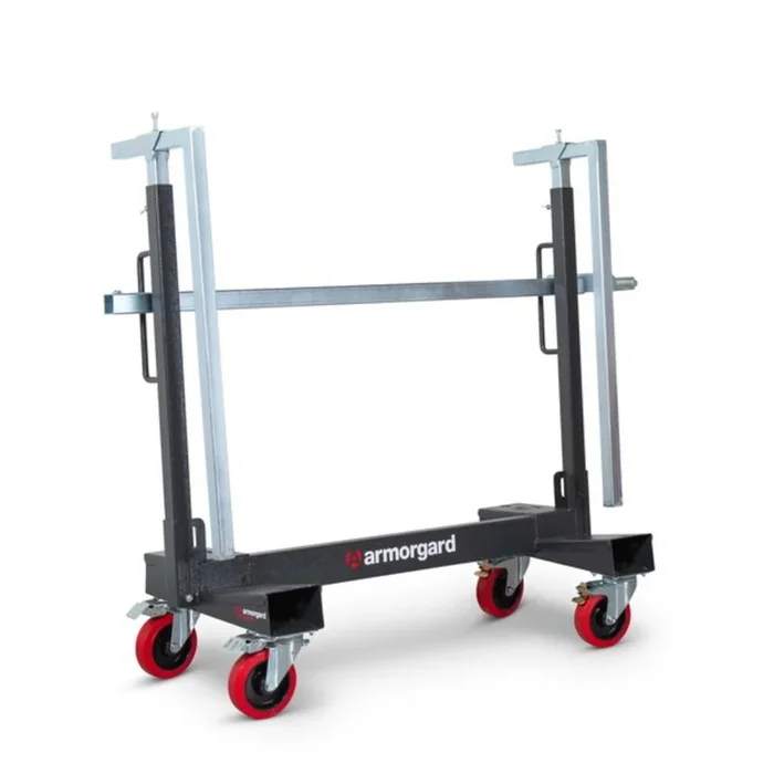 Chariot mobile porte plaque avec pinces Loadall la750-pro 1705x550x1305 ARMORGARD – LA750-Pro