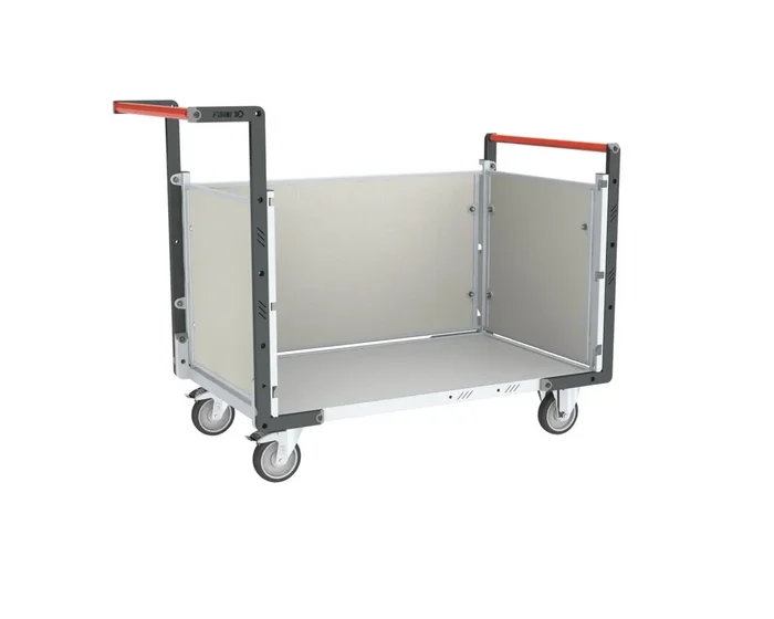 Chariot modulaire 2 dossiers + 1 ridelle plateau 1000×600 mm 250 kg – FIMM – 806724274