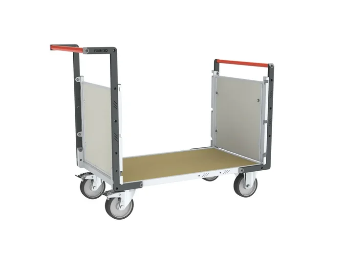 Chariot modulaire – 2 dossiers + plateau bois médium 1200×800 mm 500 kg – FIMM – 806724672