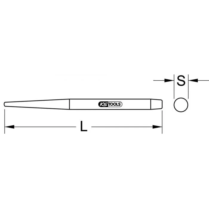Chasse-goupille traversant, 27×210 mm KSTOOLS – 1292169
