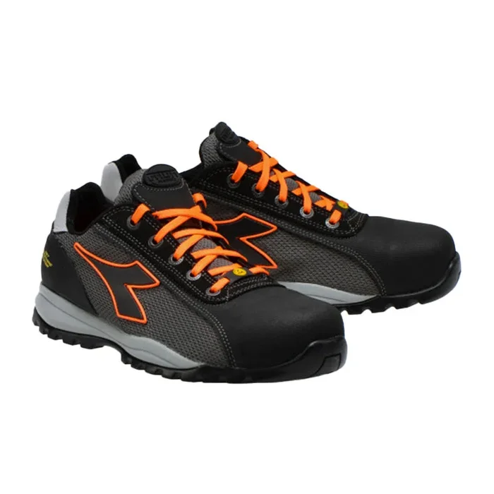 Chaussure de sécurité basse noir-orange DIADORA UTILITY GLOVE NET MID PRO S3 HRO SRA ESD – 173527C8321