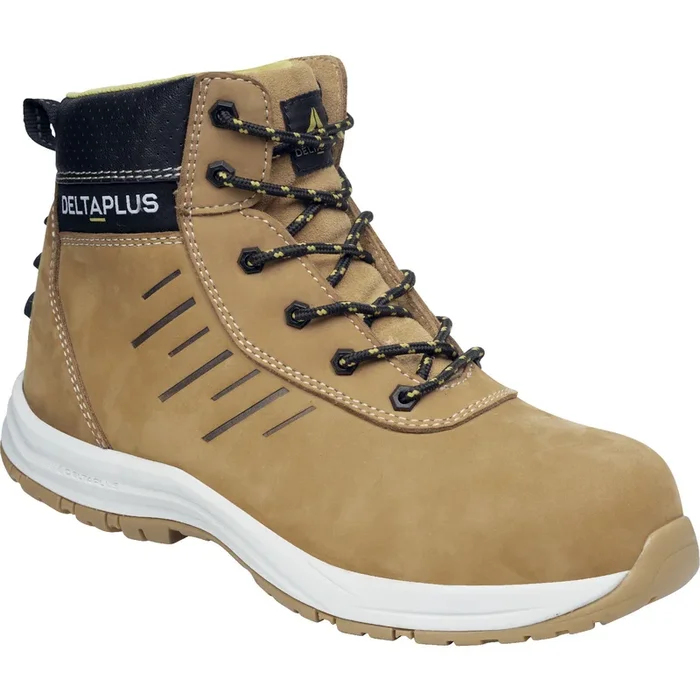 Chaussure haute de sécurité beige DELTA PLUS S3S SR SAGA2 – SAGA2S3SBE