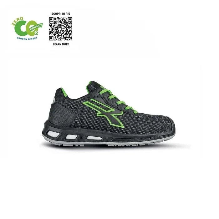 CHAUSSURES BASSES MALIBU s ESD S3S CI FO SR NOIR-VERT FLUO – U POWER – RL20614