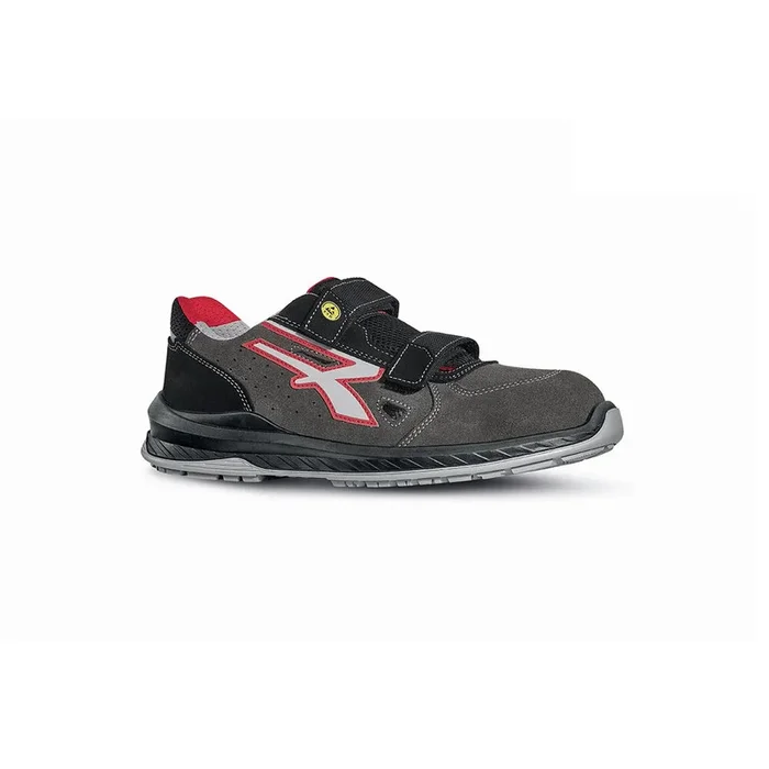 CHAUSSURES BASSES OSLO s ESD S1PS FO SR GRIS-ROUGE – U POWER – RI21136