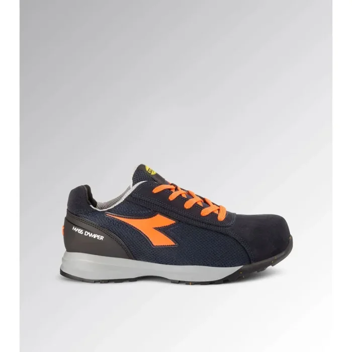 Chaussures de sécurité basses DIADORA GLOVE MDS TEXT LOW S1PS FO HRO SR noir et orange – 181136C9545