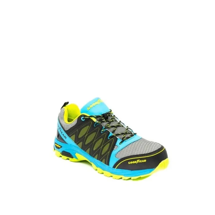 Chaussures de sécurité Silverstone S1 – Bleu/Jaune MUL – GOODYEAR – 1503