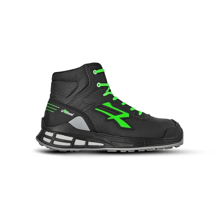 CHAUSSURES HAUTES KENT s ESD S3S CI FO SR NOIR-VERT FLUO – U POWER – RN10084
