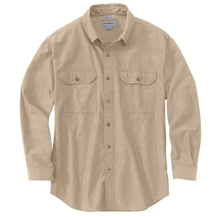 CHEMISE À MANCHES LONGUES EN CHAMBRAY AMPLE Beige – 00256 – CARHARTT – 104368