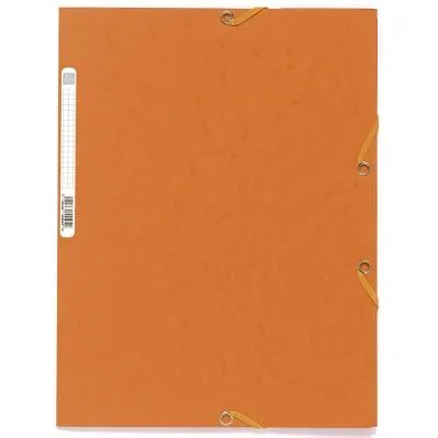Chemise Exacompta Nature Future 3 rabats à élastique 250 feuilles A4 24 x 32 cm carton orange