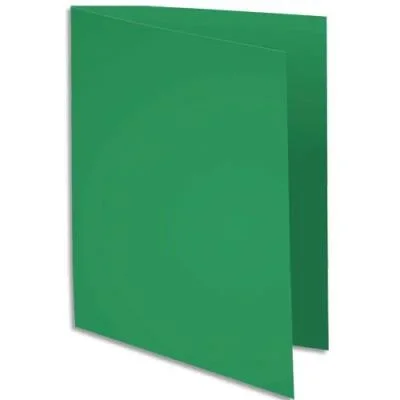 Chemise Exacompta Rock&rsquo;s – vert sapin – format 24 x 32 cm – 210 g – paquet de 100