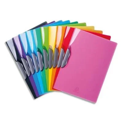 Chemises Clip Design Iderama Exacompta – polypopylène – coloris assortis
