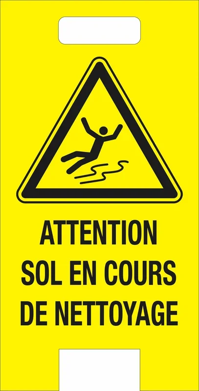 Chevalet de signalisation de danger &lsquo;Attention sol en cours de nettoyage&rsquo; TALIAPLAST – 620053