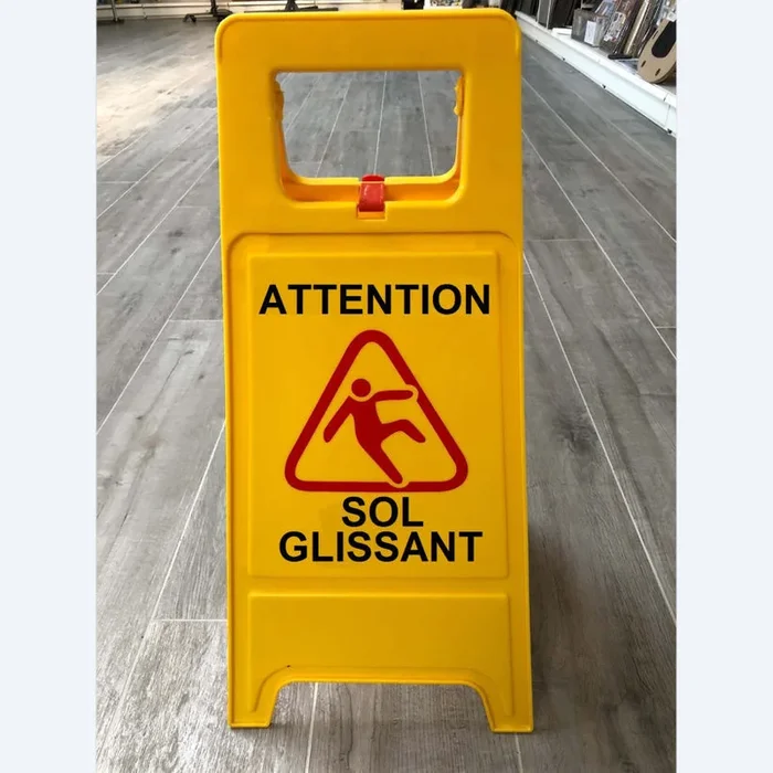 Chevalet de signalisation « Sol glissant » – MOTTEZ – M002CS