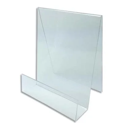 Chevalet Deflecto – pour documents A4 à poser – en PMMA – vertical – L19 x H29 x P18 cm