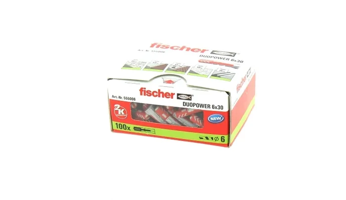 Cheville Duopower Ø 6 x 30 mm – Boîte de 100 – Fischer