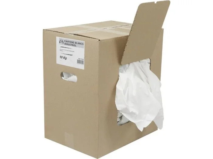 CHIFFON BLANC INDUSTRIEL – CARTON DE 10 KG -17556