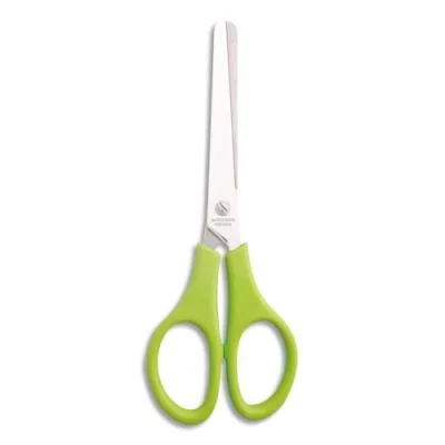 Ciseaux Safetool bouts ronds 15 cm, anneaux symétriques, coloris assortis bleu, vert
