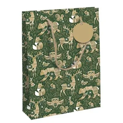 Clairefontaine Sac cadeau de Noël &lsquo;Forest&rsquo;, large