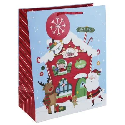 Clairefontaine Sac cadeau de Noël &lsquo;Maison pain d&rsquo;épices&rsquo;