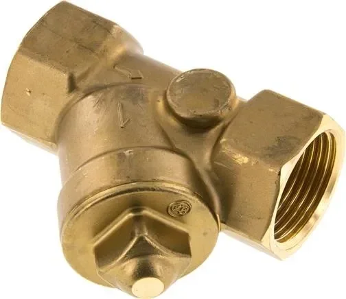 Clapet anti-retour à siège coulissant, Rp 1&Prime;, PN 10 / standard, laiton