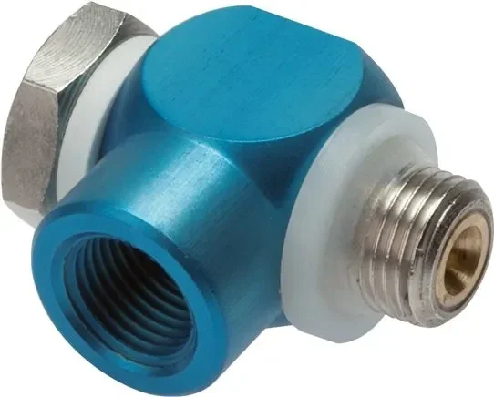 Clapet anti-retour d&rsquo;étranglement G 1/8&Prime;, régulation d&rsquo;air d&rsquo;alimentation (A), aluminium
