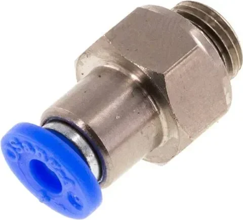 Clapet anti-retour G 1/8″-4mm, débit du tuyau au filetage, standard IQS