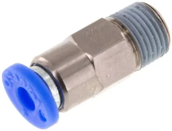 Clapet anti-retour R 1/8″-4mm, débit du tuyau au filetage, standard IQS