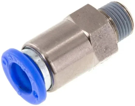 Clapet anti-retour R 1/8″-8mm, débit du filetage au tuyau, standard IQS