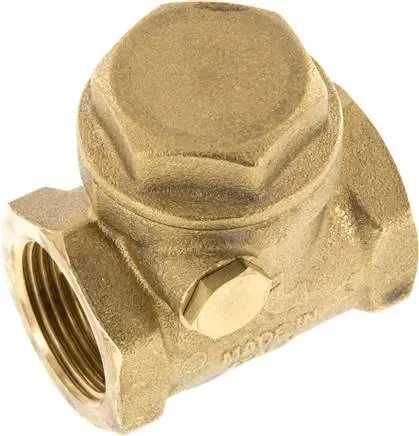 Clapet de retenue G 3/4&Prime;, PN 12, laiton, joint souple