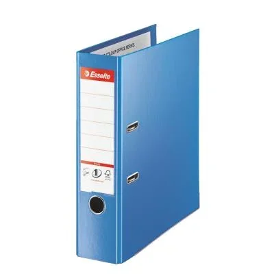 Classeur à levier Esselte Plus – polypropylène – format maxi A4+ – dos 8 cm – bleu