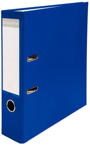 Classeur à levier pour format 21×29,7 cm dos extra large : 80 mm bleu