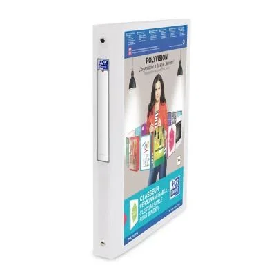Classeur personnalisable 1 face Elba Polyvision – polypro 8/10e – dos 3 cm – A4 – incolore