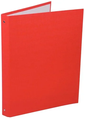 Classeur plastifié 4 anneaux dos 20 mm coloris rouge
