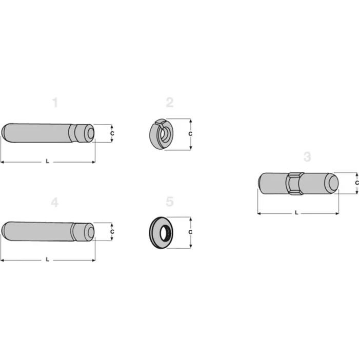 Clavettes type silver – E369.2