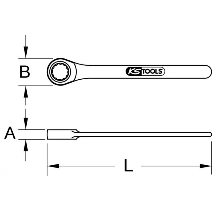 Clé à œil INOX, 56 mm KSTOOLS – 9641056