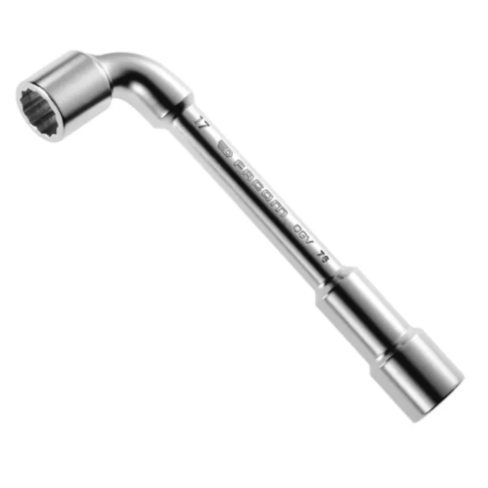 Cle a pipe debouchee Facom Forgee 6×12 pans metriques pour serrage puissant