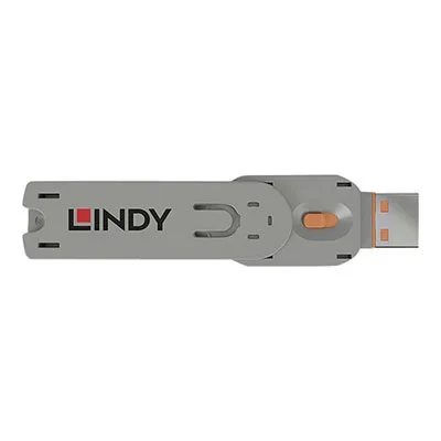 Clé de bloqueur de port – Lindy 40623 bloqueur de port clé de bloqueur de port usb type-a orange acrylonitrile-butadiène-styrène (abs) 1 pièce(s)