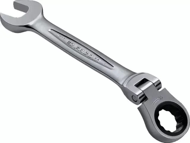 Cle mixte a cliquet articulee 17 mm facom